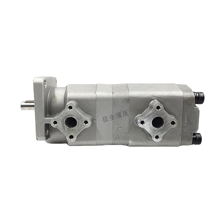 Zhengquan HGP-22A-F5/5R double gear pump 2-stages hydraulic high pressure oil pump Low noise hydraulic components gear oil pump