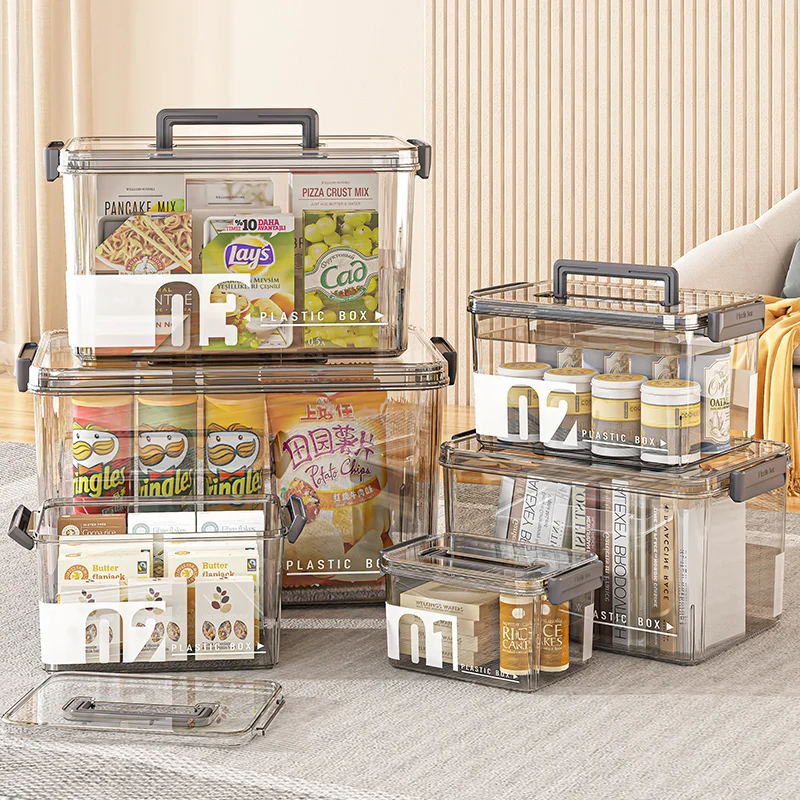 Customizable Storage Box Transparent Sundries Toy  Large Organizing Bin