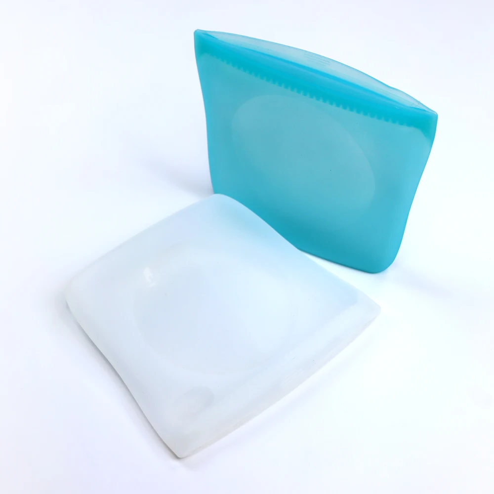 High Quality Custom Printed Ziplock Bags Leaf-Resistant Reusable Silicone Food Storage Bags