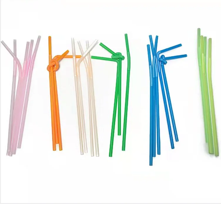 Custom Logo 100% Biodegradable Folding PLA  Polylactic acid material drinking straw with individual wrapped