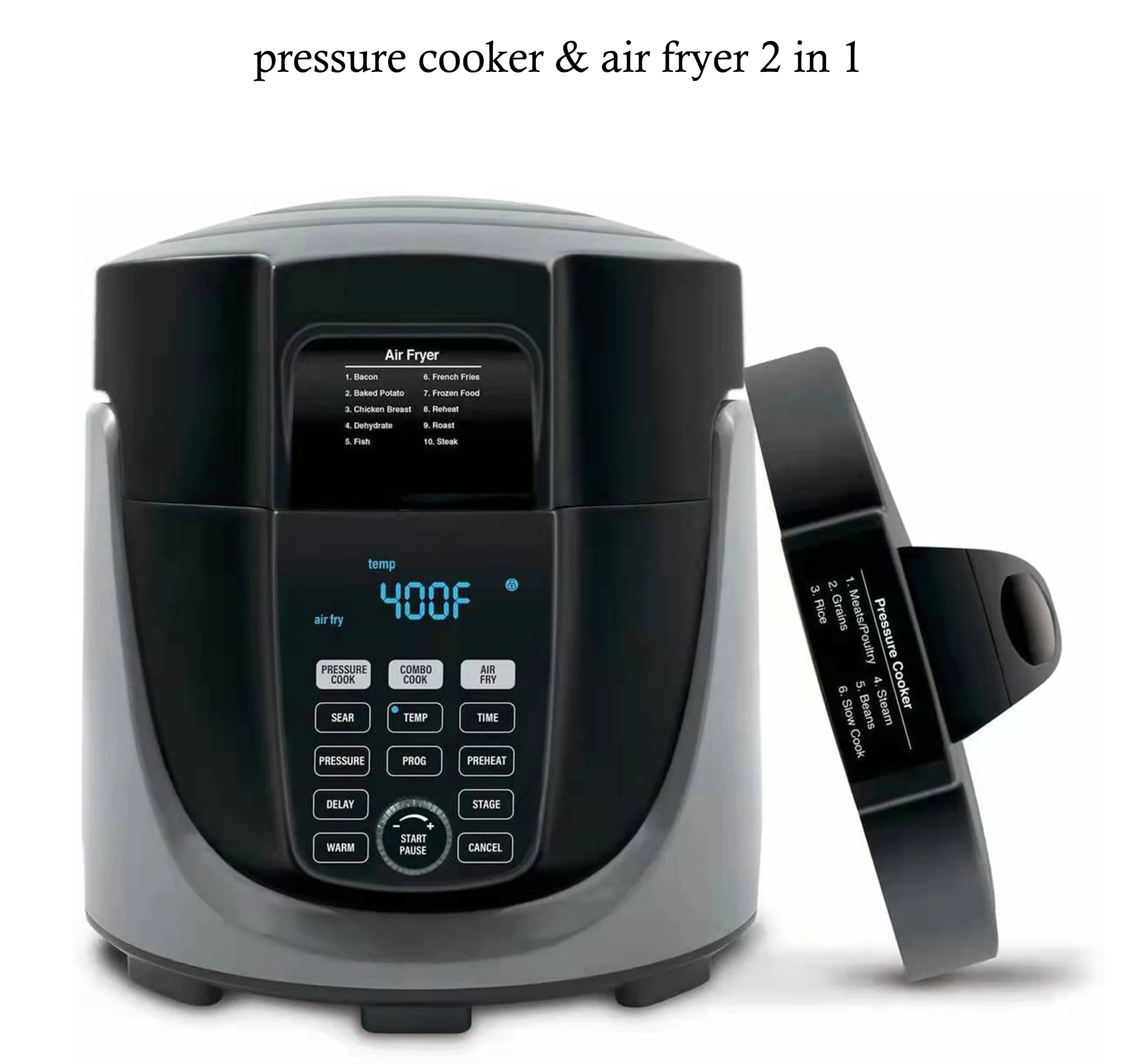 Potato Twist Chicken Deep Fryer Small High Electric Pressure Turbo Hot Air Fryer