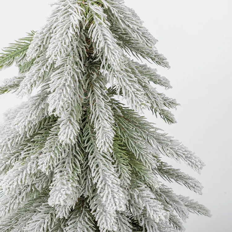 Co-Arts Sisal Fall Snow Frost Christmas Tree With Decoration