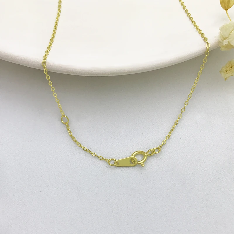 New Arrival Hollow Out Circle Double Loop Cross Pendant  Designer Jewelry 925 Sterling silver Gold Plated Necklace For Women