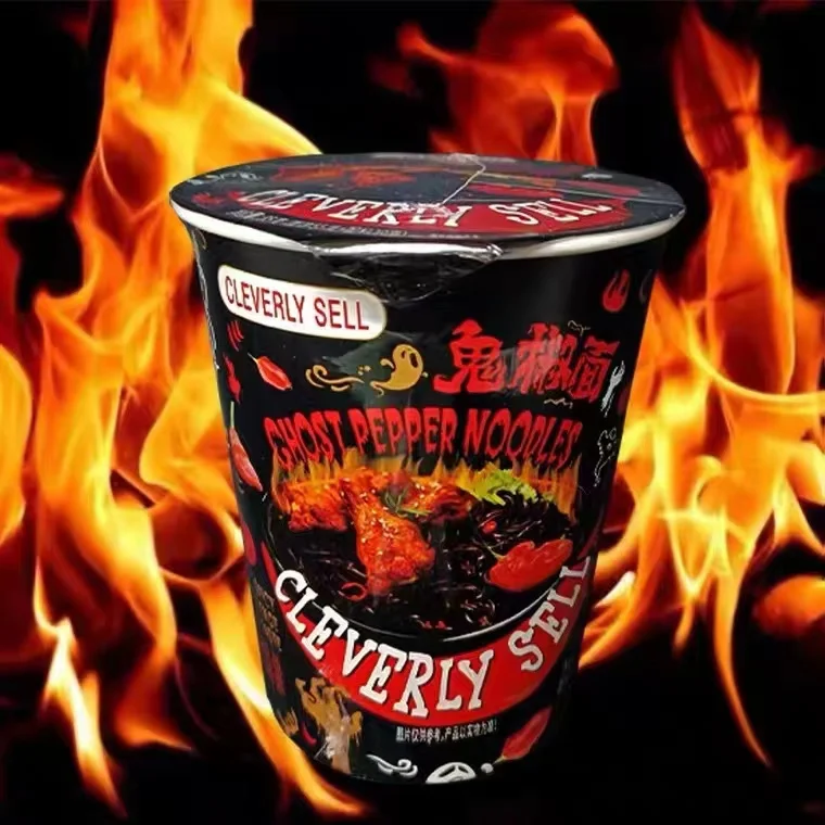 Free Sample Factory Manufacturer Cup Instant Noodles Best Selling Ghost Pepper Noodles Ramen Korean Noodle