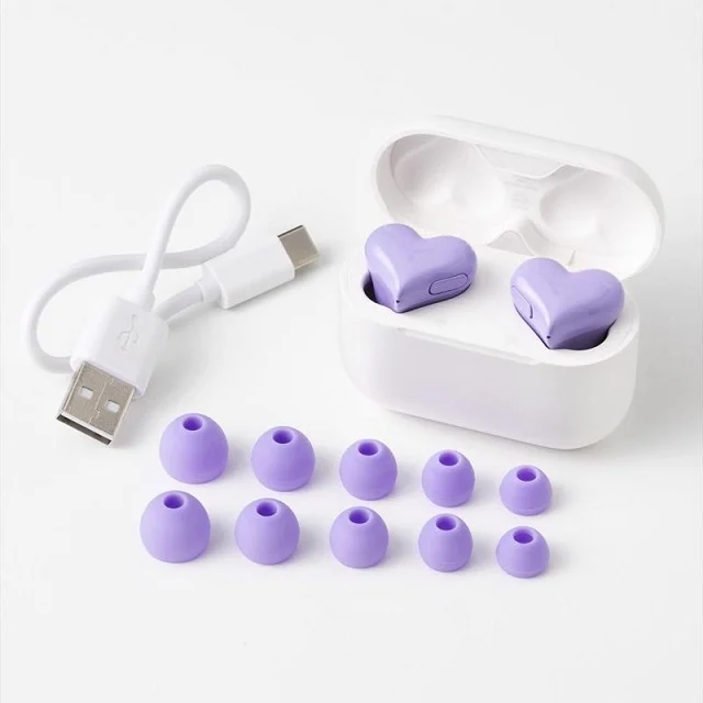 Hertbuds Love lovely in-ear headphones voice mobile phone earplug heavy bass wired with mic gaming headphones wholesale