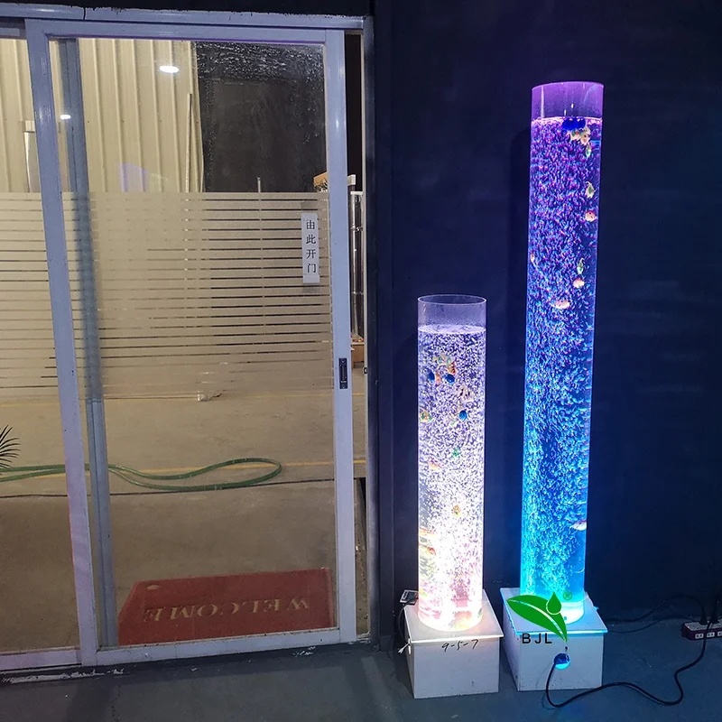 pretty pop led lighting acrylic led water bubble tube marriage decoration