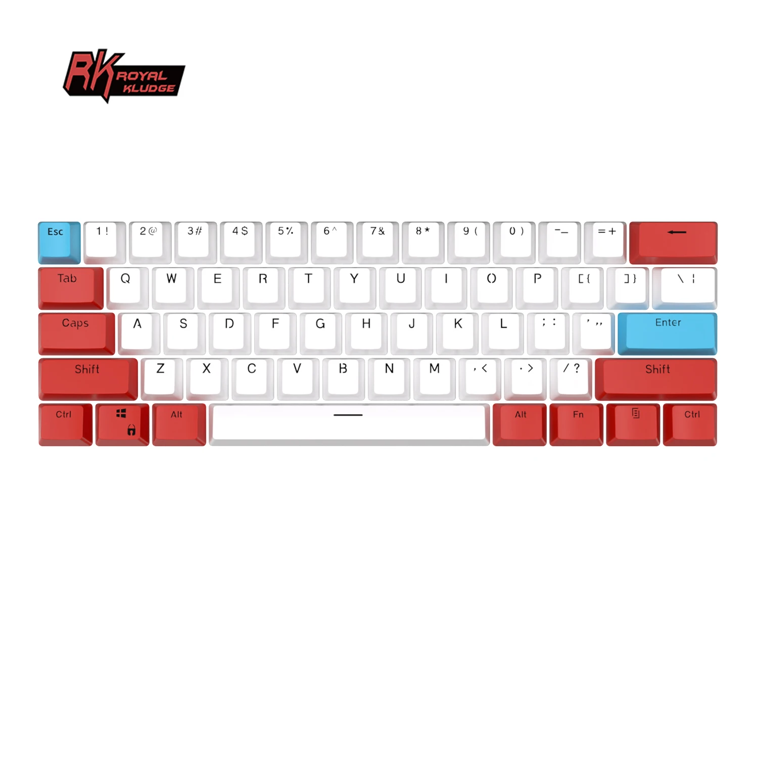 Royal Kludge rk61 custom artisan 3d anime figure resin keycaps backlit keycaps spanish white gaming blank pbt keycaps