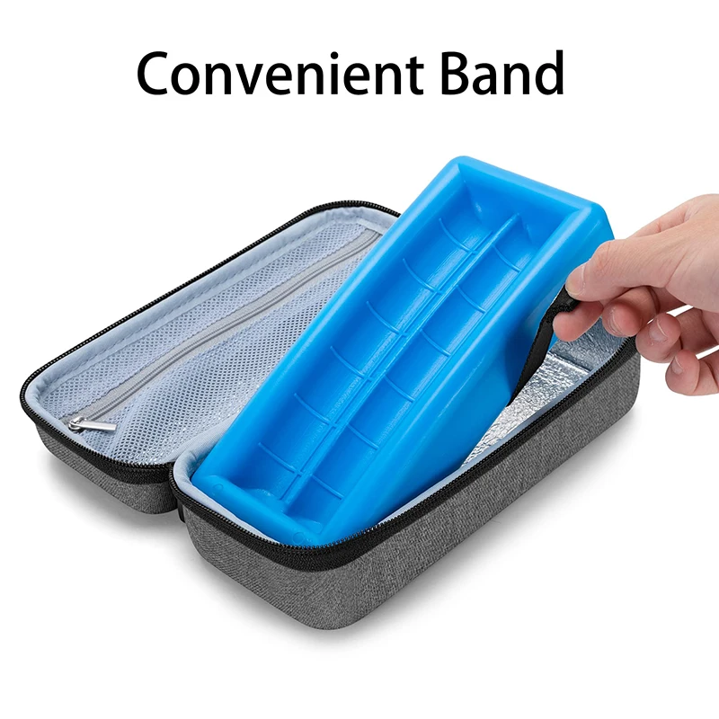 Special Purpose Travel Case for Insulin Cooler Bag with Ice Pack Diabetic Bag for 2 Pens or 6 Vials Glucose Monitor Kit