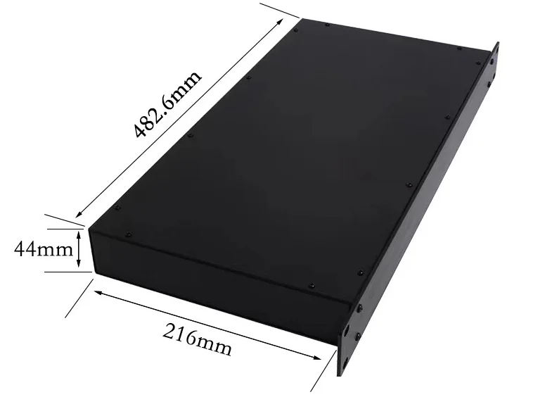 Custom 19 Inch 1U 2U Aluminum Server Chassis Enclosure Amplifier Chassis Case Product Fabrication