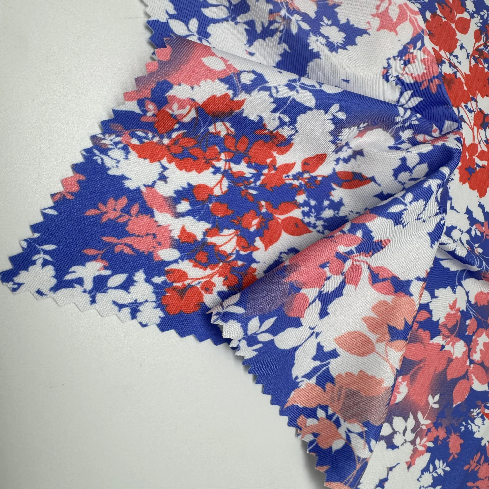 Custom design 4 way stretch fabric jersey polyester spandex digital printing swimwear fabric