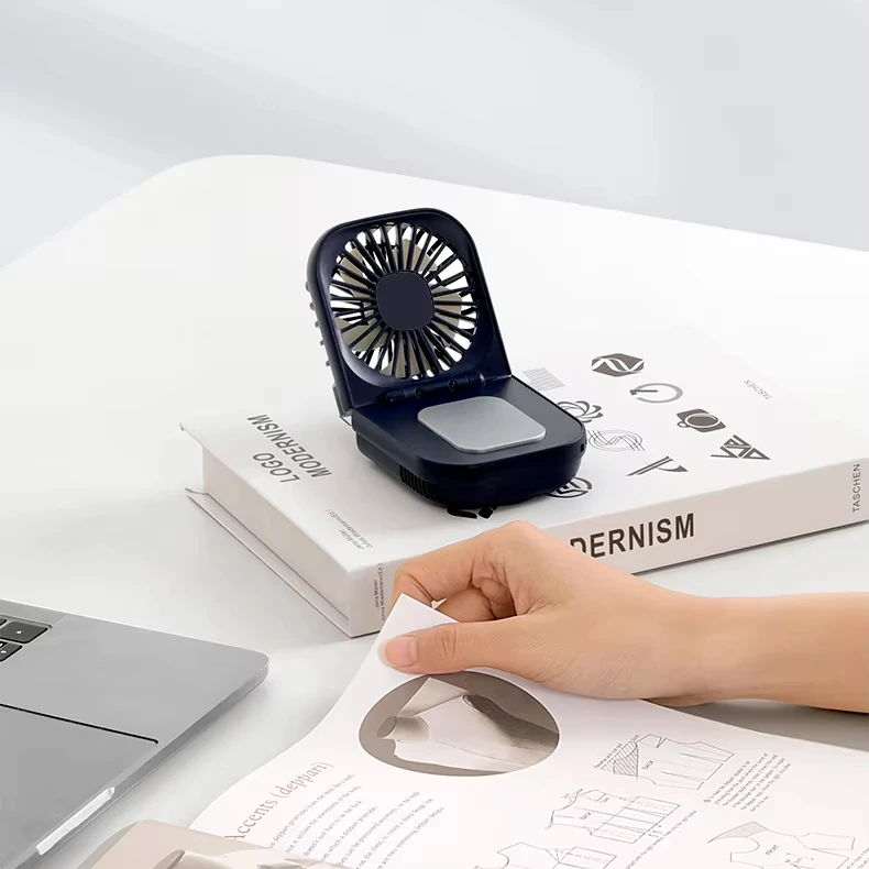 2024 Hot Selling Latest Semiconductor Rechargeable Fan 2000mah Battery Mini Fan Three Speed Cooling Portable Household Fan