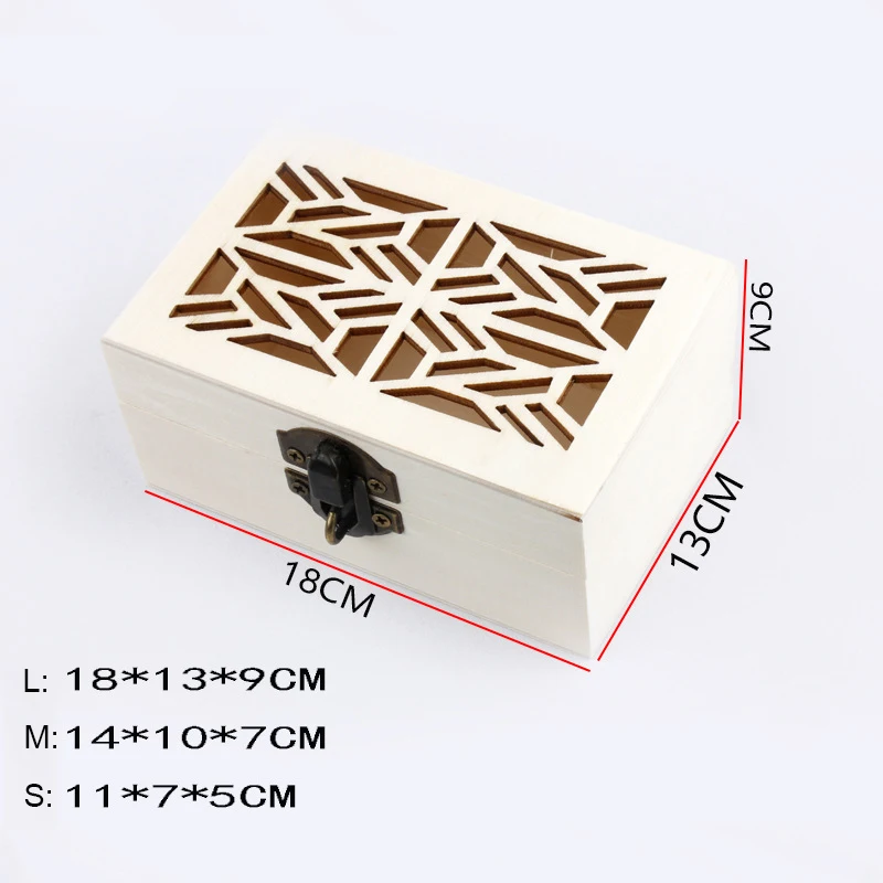 Custom Hollow Out Pattern Jewelry Gift Wooden Storage Box Wooden Gift Box