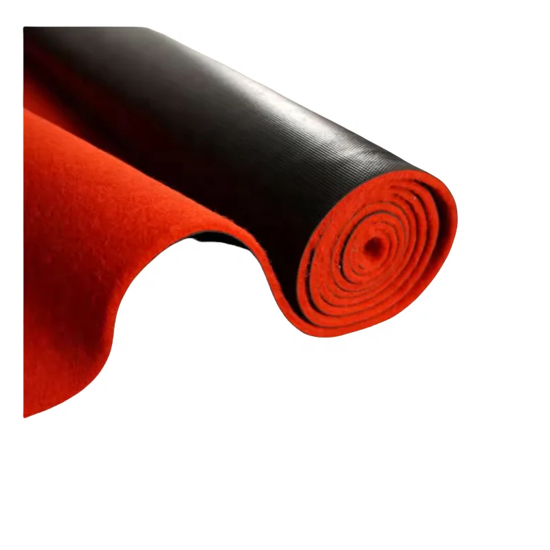 Выставочный красный ковер с ПВХ-основой для мероприятий высококачественный коммерческий рулон красного ковра свадьбы