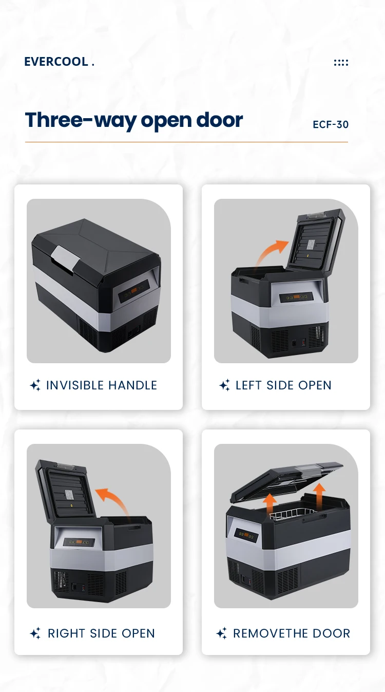 12V DC portable small mini freezer office refrigerator for truck camping outdoor Offroad Car Refrigerator