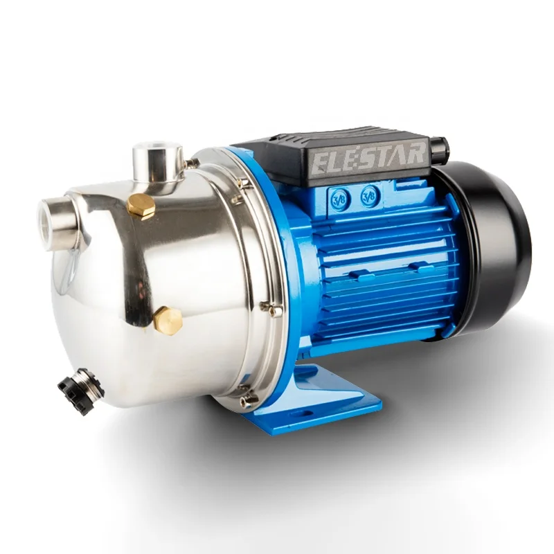 JS100 electric 220v stainless Steel high pressure water pumps jet-100a with brass impeller stainless steel shaft