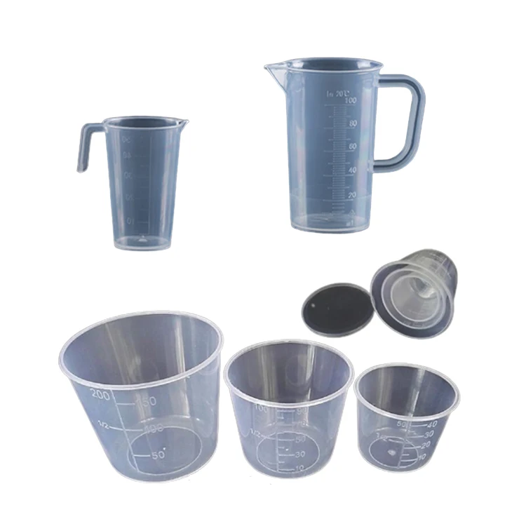 Горячий прозрачный заказной 20 мл 50 мл 200 мл пластиковый мерный стаканчик со шкалой