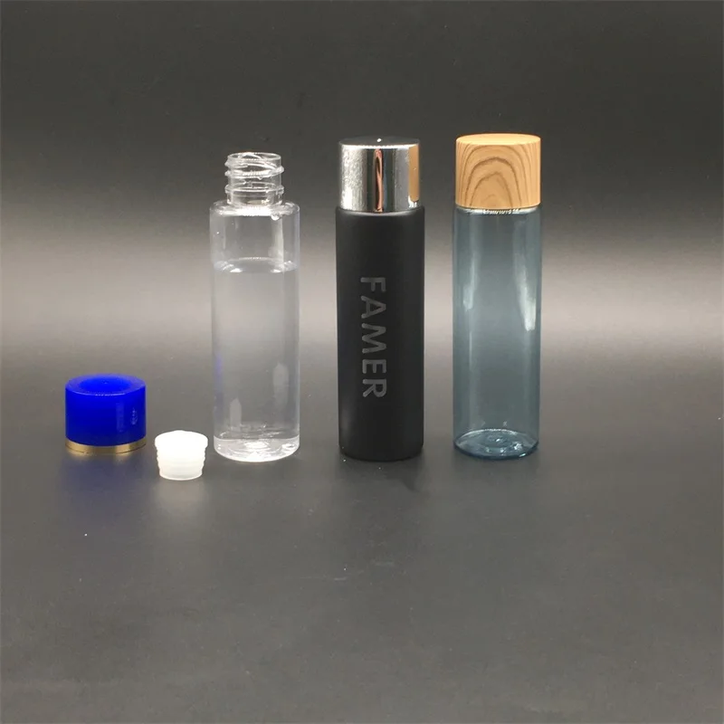 50ml small 1 liter spray diffuser toner bottles snap screen logo print cosmetic mist body spray plastic bottle