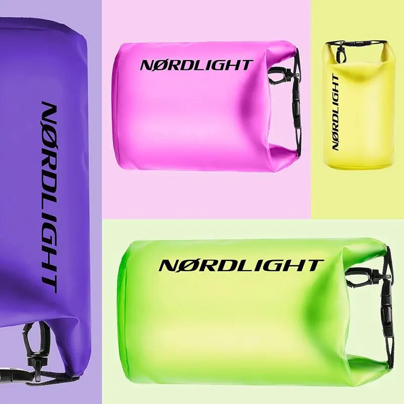 polyester clear rolltop waterproof dry backpack bag