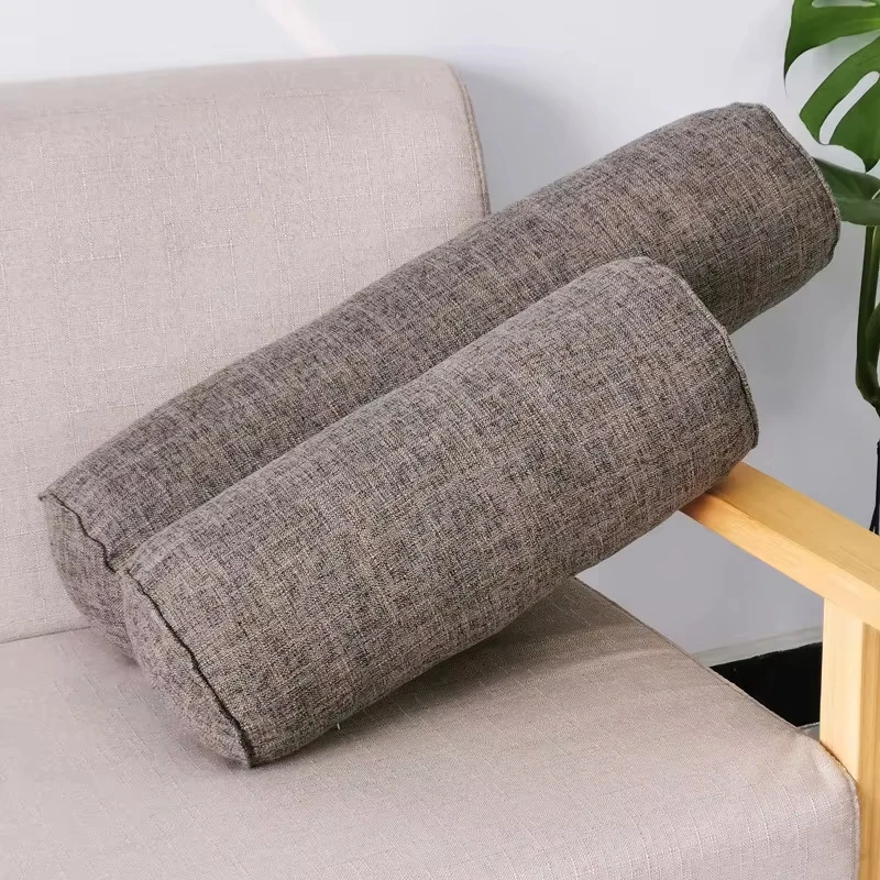 Long Pillow Inner Round Body Cushion Pad Rectangular Sleep Nap Pillow   Cotton Linen Cushion Home Bedroom Accessories