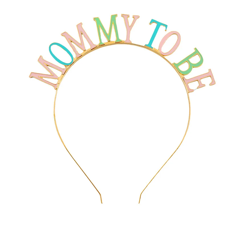 Mother-to-be Headband Crown Maternity Tiara Hair Accessory Lady Party Mom Gift