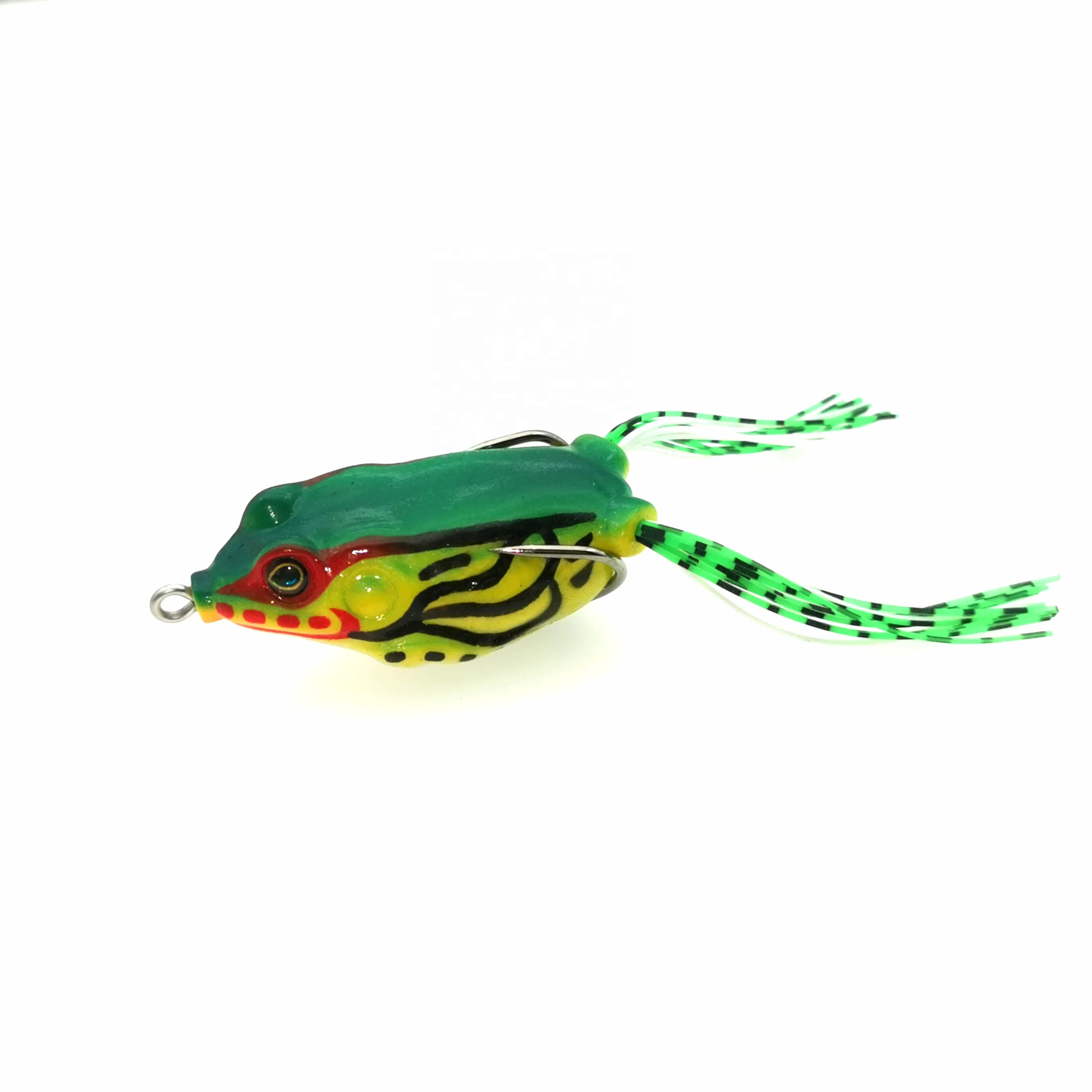 Professional design frog lure segmented fishing ray frog lures sequin frog popper fishing lure