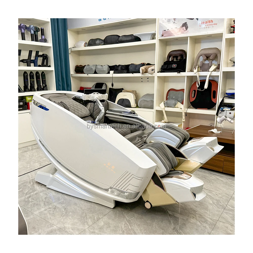 Wholesale Luxury Electric Zero Gravity AI voice control full Body massage intelligent Massage Chair SL 4D Double Swing Legs
