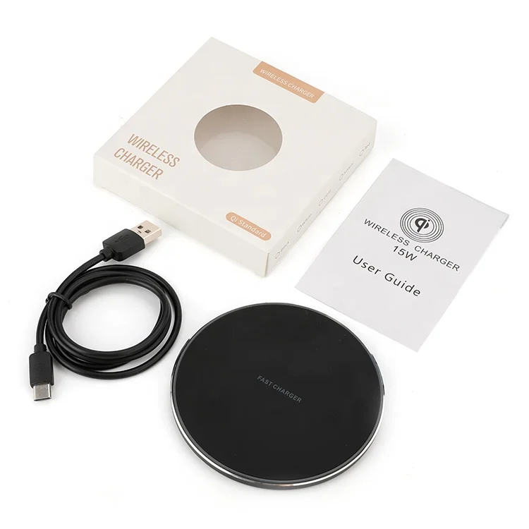 Smartphone Universal 15W 10W CE FCC ROHS Advanced Certification Led Light Fast Charging Wireless Charger Pad