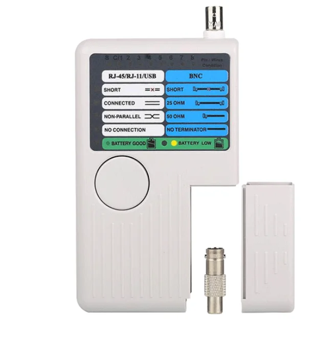 4 в 1 тестер сетевого кабеля RJ11 RJ45 USB BNC LAN для кабелей UTP STP LAN