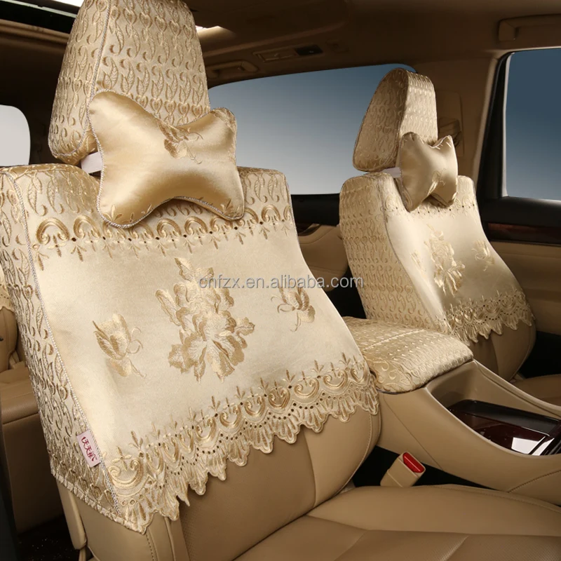New Design Luxury Factory Supply Velvet Universal Car Seat Cover With Exquisite Embroidery
