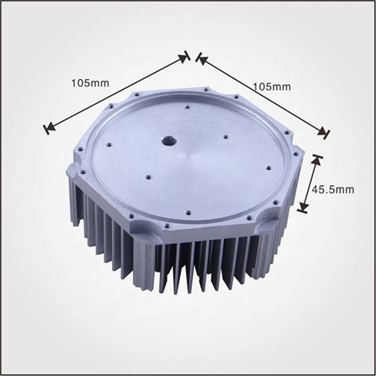 High Quality OEM Factory Custom Aluminum LED Heat Sink Light Supplier Cold Forging Heatsink for LED Tracking Lighting