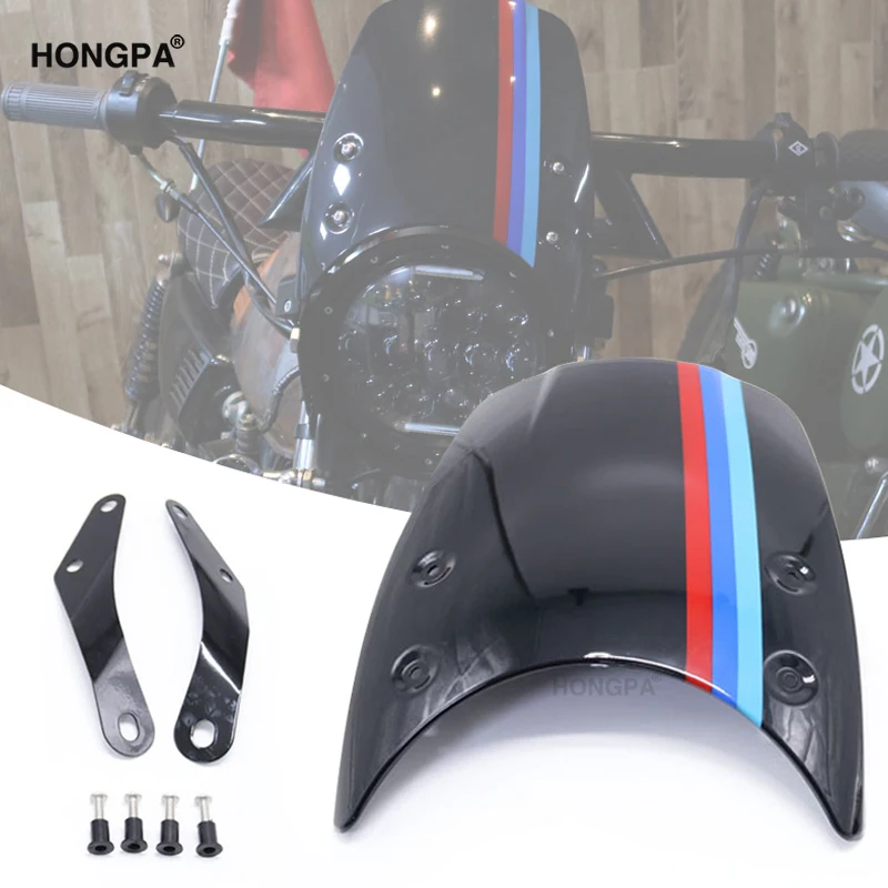  Лобовое стекло для мотоцикла HONGPA из АБС-пластика новые стойки лобового стекла cb500x cb400x 2013-2016