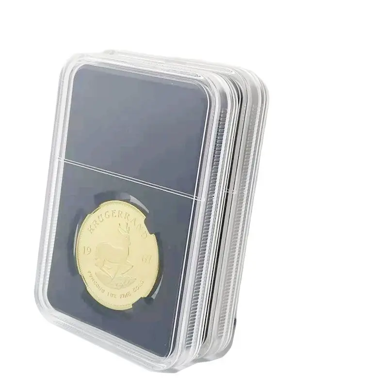 /32/40 мм легко открыть прямой покрой Lucite монета акриловый капсулы класс коллекция монет банка коробка для хранения плиты коллекционеров