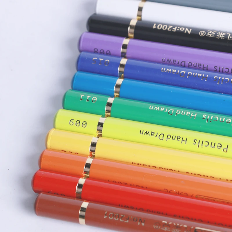 Frank  12 color pencil watercolor pencil set  Customized Logo 12 Colors in tin box Set with watercolor brush pen