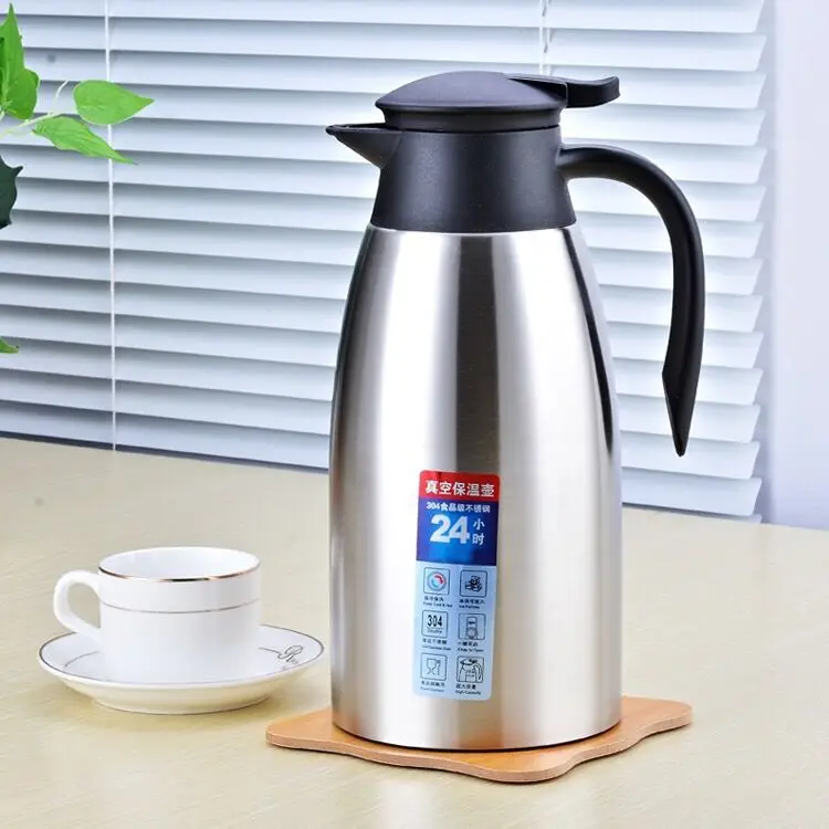 Wholesale Stainless Steel Vacuum Double Wall Coffee Pot Thermos 2.0l