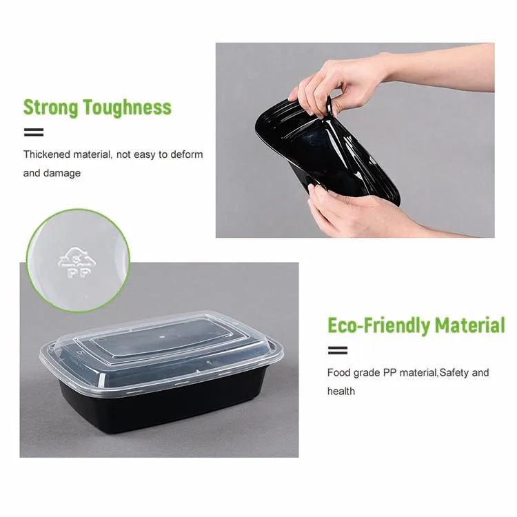 Food grade restaurant meal prep takeout delivery food containers disposable biodegradable takeaway bento box