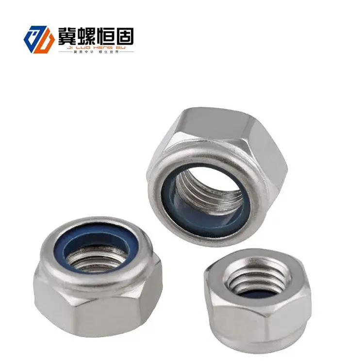 China oem stainless Steel Nylon Insert Lock Nuts supplier