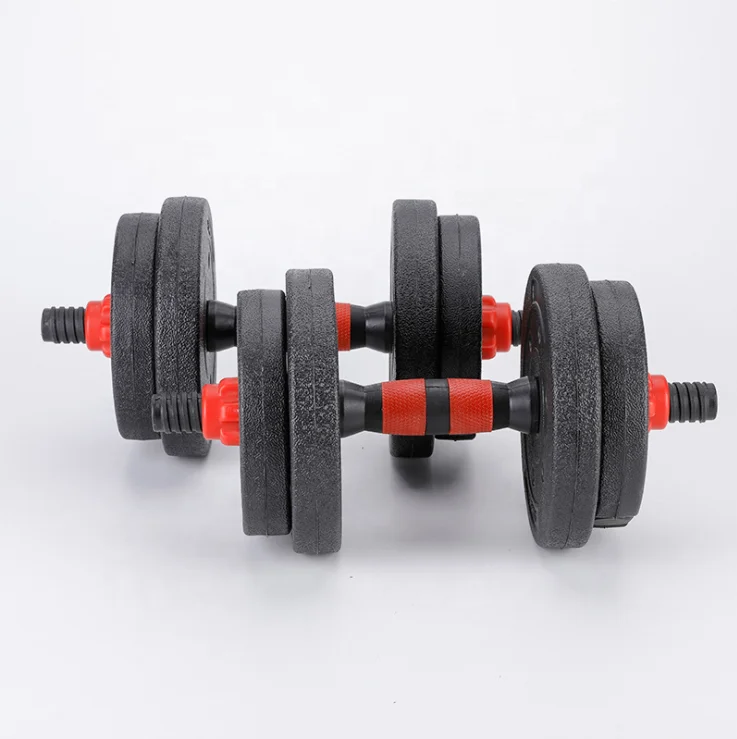 
Plastic cement dumbbells set 40kg dumbbell set adjustable 10kg 15kg 20kg 30kg dumbbell sets 