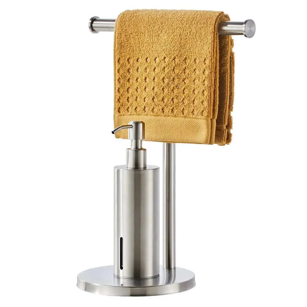 Standing towel rack with soap dispenser household soap dispenser hotel engineering 400ML soap dispenser
