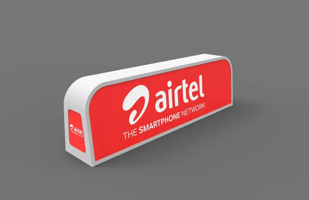 
Metal frame taxi top light box 