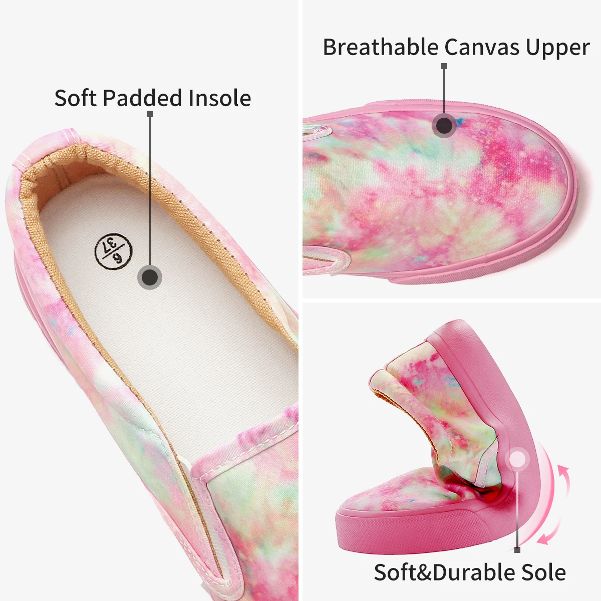 Customized Canvas Summer Shoes Vulcanize Outsole Rubber Insole Cushioning Feature Styled Running Espadrilles Walking Shoes