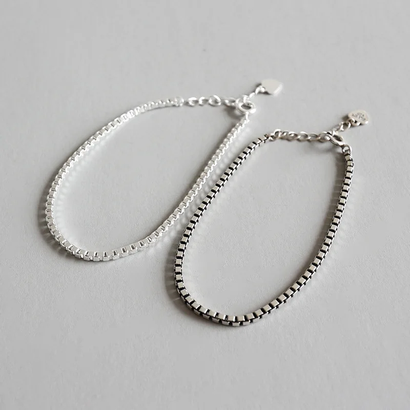 925 Sterling Silver Bracelets Vintage Chain Bracelets For Women