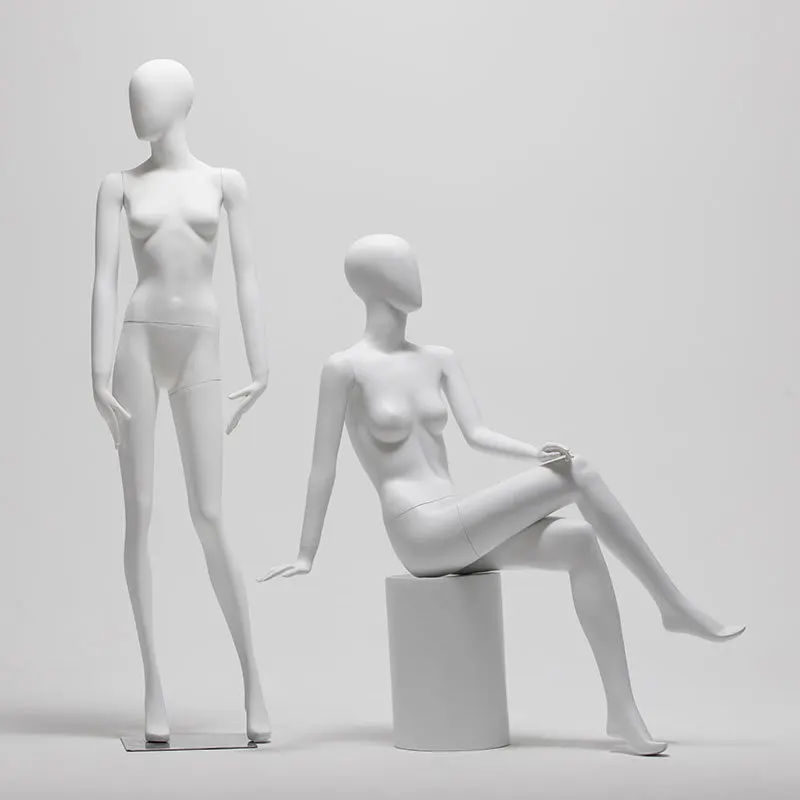 White Female Fiberglass Full Body Mannequin Wholesale Female Breast Clothing Mannequins For Clothes Display