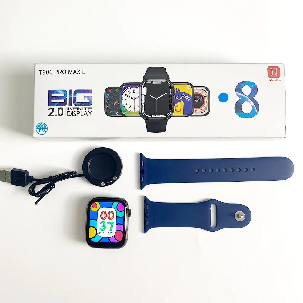 2023 Hot Sale T900 Pro Max L Smart Watch Full Touch Screen Reloj Intelligente Fitness Sports Waterproof Smart Watch