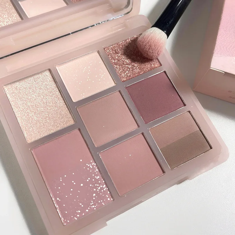 wholesale 8 color neutral eye shadow primer metallic eyeshadow pigment talc fre eyeshadow palettes organic