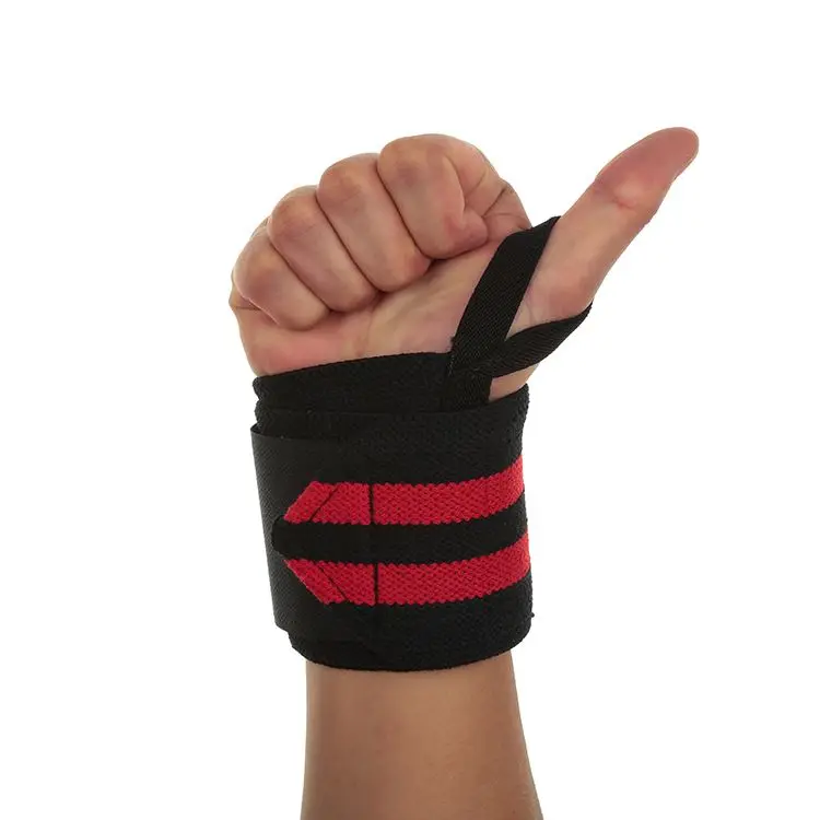 Custom Made Cotton Wrist Wraps Gym Training Lifting Wrist Straps Supports Weight Training