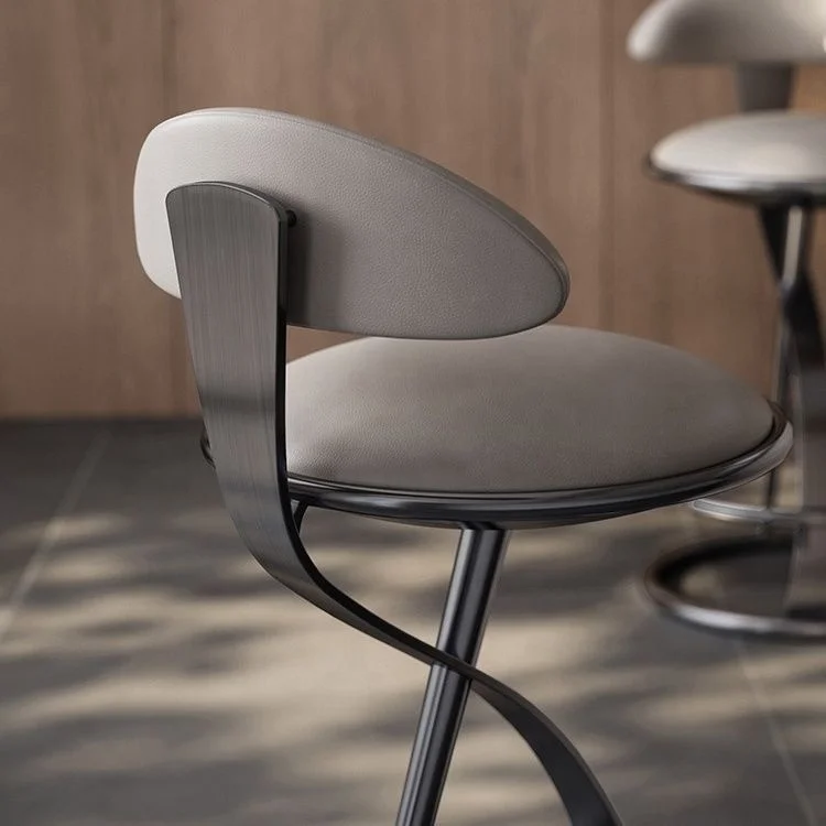 Light luxury bar chair High stool home commercial metal island front desk dermis chair
