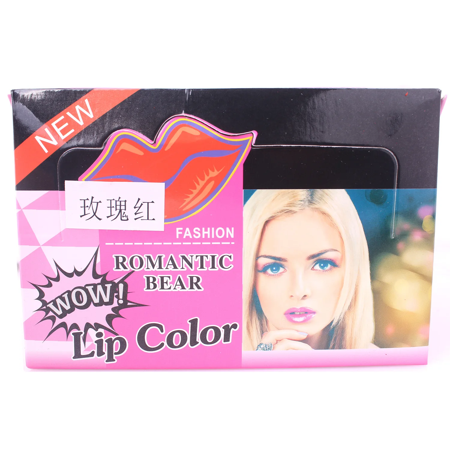 
WOW Romantic Bear 6 colors lip tattoo long lasting Waterproof peel off cute lip gloss 