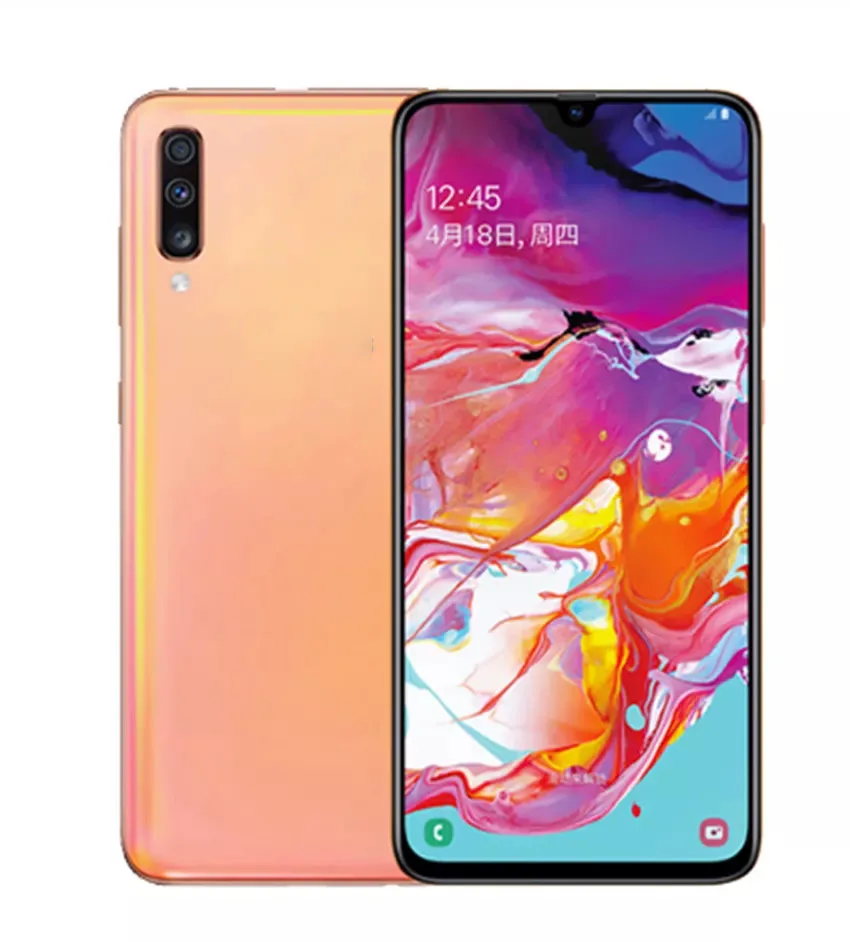 Original Rebushied Mobile Phone Dual Sim 6GB 128GB For Samsung A70 99% New Cheap Mobile Phone