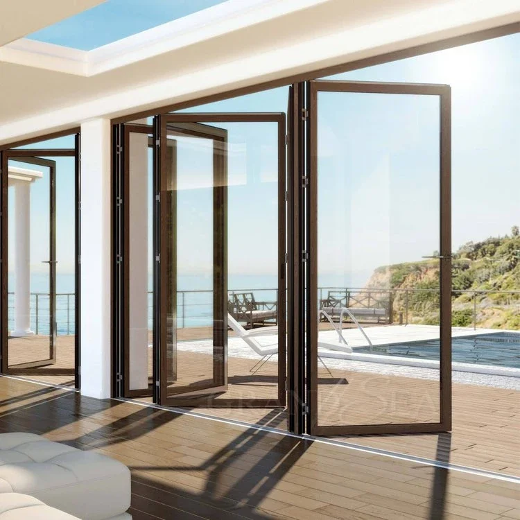 Factory Price Interior Decoration Plastics PVC Bi Folding Door for Bathroom soundproof folding interior door