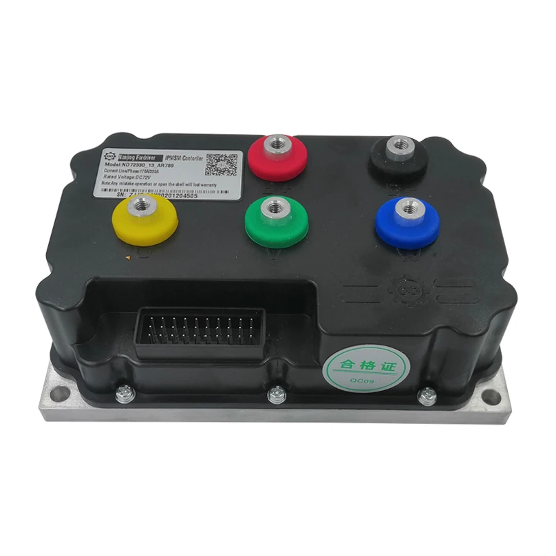 QS138 4000W 90H V3 With Internal Gear Mid Drive Motor with Fardriver Controller ND72530/72680